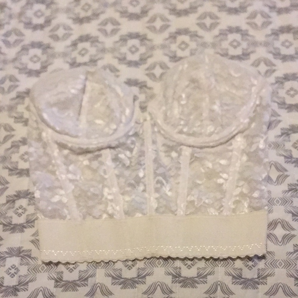 White corset top